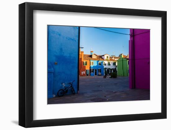 Burano, Venice, Italy, Europe-Mark A Johnson-Framed Photographic Print