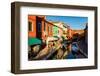 Burano, Venice, Italy, Europe-Mark A Johnson-Framed Photographic Print