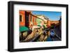 Burano, Venice, Italy, Europe-Mark A Johnson-Framed Photographic Print