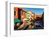 Burano, Venice, Italy, Europe-Mark A Johnson-Framed Photographic Print