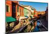 Burano, Venice, Italy, Europe-Mark A Johnson-Mounted Photographic Print