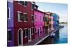 Burano, Venice, Italy, Europe-Mark A Johnson-Stretched Canvas