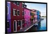 Burano, Venice, Italy, Europe-Mark A Johnson-Framed Photographic Print