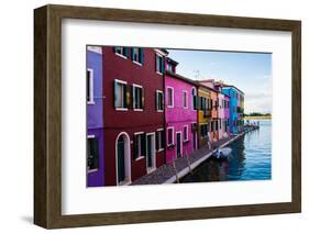 Burano, Venice, Italy, Europe-Mark A Johnson-Framed Photographic Print