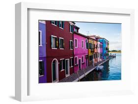 Burano, Venice, Italy, Europe-Mark A Johnson-Framed Photographic Print