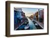 Burano, Venice, Italy, Europe-Mark A Johnson-Framed Photographic Print