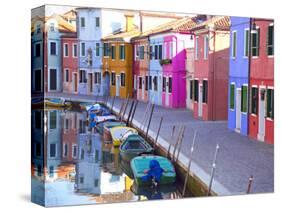 Burano, Venice, Italy-Alan Copson-Stretched Canvas