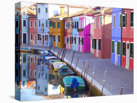 Burano, Venice, Italy-Alan Copson-Stretched Canvas