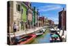 Burano, Venice-lachris77-Stretched Canvas
