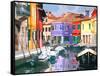 Burano Village-Shelley Lake-Framed Stretched Canvas