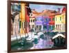 Burano Village-Shelley Lake-Framed Art Print