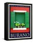 Burano Window, Italy 11-Anna Siena-Framed Stretched Canvas