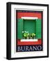 Burano Window, Italy 11-Anna Siena-Framed Giclee Print