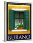 Burano Window, Italy 12-Anna Siena-Stretched Canvas