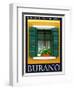 Burano Window, Italy 12-Anna Siena-Framed Giclee Print