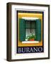 Burano Window, Italy 12-Anna Siena-Framed Giclee Print