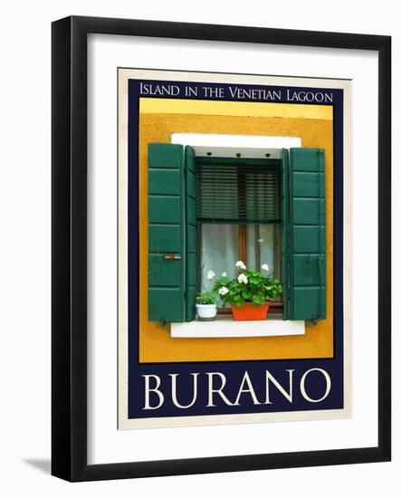 Burano Window, Italy 12-Anna Siena-Framed Giclee Print