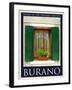 Burano Window, Italy 13-Anna Siena-Framed Giclee Print