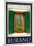 Burano Window, Italy 13-Anna Siena-Mounted Giclee Print