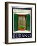 Burano Window, Italy 13-Anna Siena-Framed Giclee Print