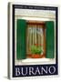 Burano Window, Italy 13-Anna Siena-Stretched Canvas