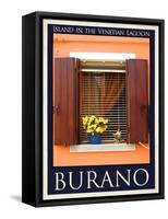 Burano Window, Italy 14-Anna Siena-Framed Stretched Canvas