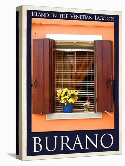 Burano Window, Italy 14-Anna Siena-Stretched Canvas