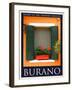 Burano Window, Italy 16-Anna Siena-Framed Giclee Print