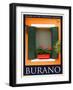 Burano Window, Italy 16-Anna Siena-Framed Giclee Print