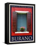 Burano Window, Italy 17-Anna Siena-Framed Stretched Canvas