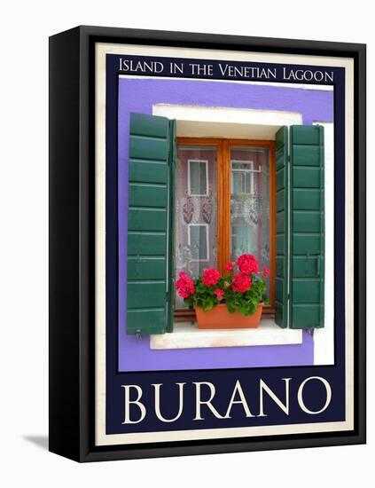 Burano Window, Italy 18-Anna Siena-Framed Stretched Canvas