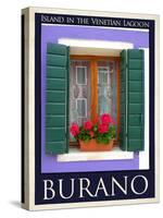 Burano Window, Italy 18-Anna Siena-Stretched Canvas
