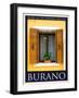 Burano Window, Italy 19-Anna Siena-Framed Giclee Print