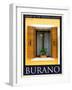 Burano Window, Italy 19-Anna Siena-Framed Giclee Print