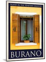 Burano Window, Italy 19-Anna Siena-Mounted Giclee Print