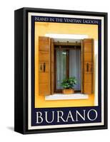Burano Window, Italy 19-Anna Siena-Framed Stretched Canvas