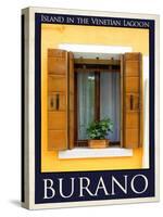 Burano Window, Italy 19-Anna Siena-Stretched Canvas