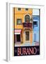 Burano Window, Italy 1-Anna Siena-Framed Giclee Print