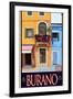 Burano Window, Italy 1-Anna Siena-Framed Giclee Print