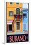 Burano Window, Italy 1-Anna Siena-Framed Giclee Print