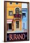 Burano Window, Italy 1-Anna Siena-Framed Giclee Print