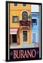 Burano Window, Italy 1-Anna Siena-Framed Giclee Print