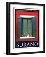 Burano Window, Italy 20-Anna Siena-Framed Giclee Print