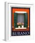 Burano Window, Italy 21-Anna Siena-Framed Giclee Print