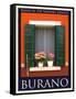 Burano Window, Italy 21-Anna Siena-Framed Stretched Canvas