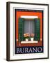 Burano Window, Italy 21-Anna Siena-Framed Giclee Print