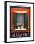 Burano Window, Italy 21-Anna Siena-Framed Giclee Print