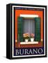 Burano Window, Italy 21-Anna Siena-Framed Stretched Canvas