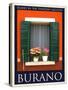 Burano Window, Italy 21-Anna Siena-Stretched Canvas