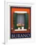 Burano Window, Italy 21-Anna Siena-Framed Giclee Print